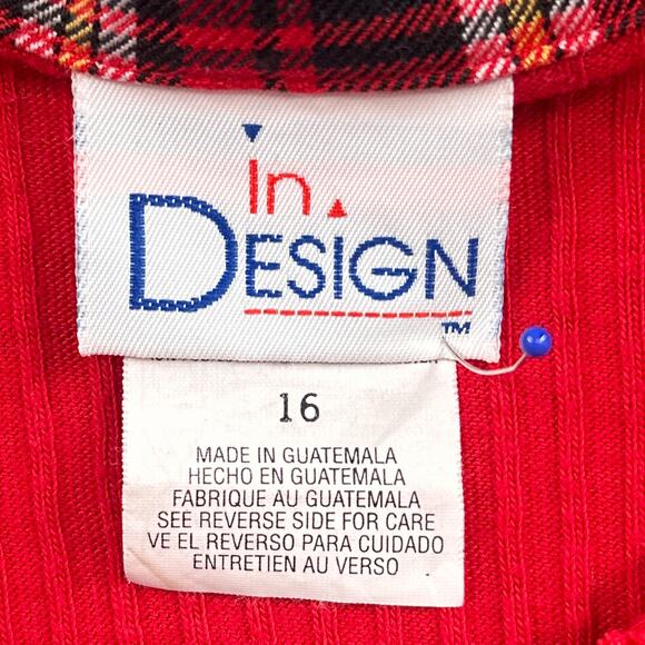 VTG 90s Plaid Skort Shirt Set Youth16 Mini Scottie Dog School Retro Fall Outfit - Picture 9 of 16